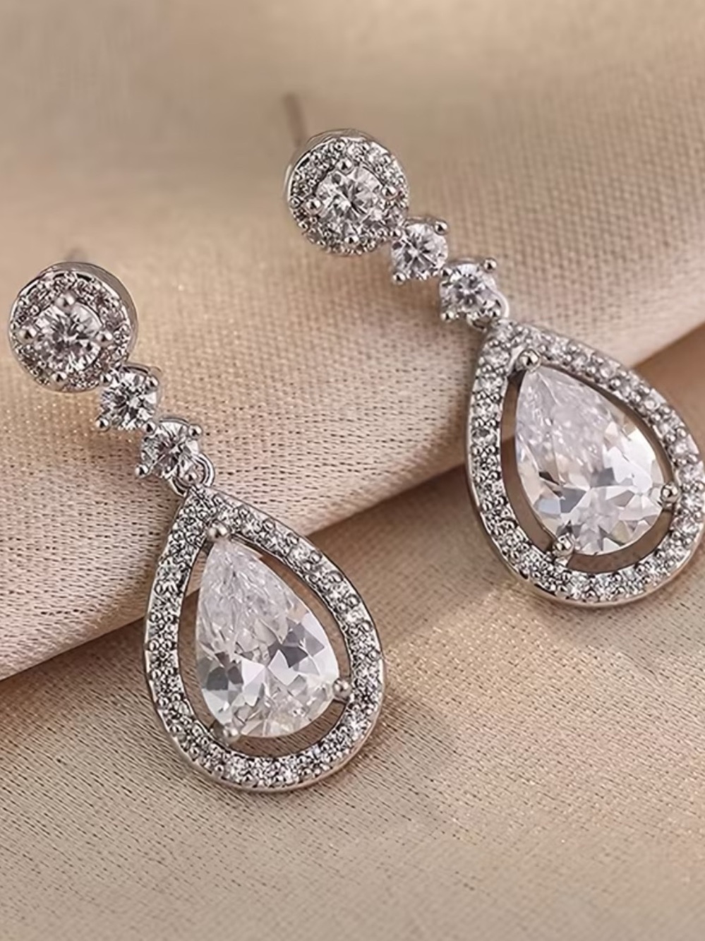 Silver Teardrop Earrings